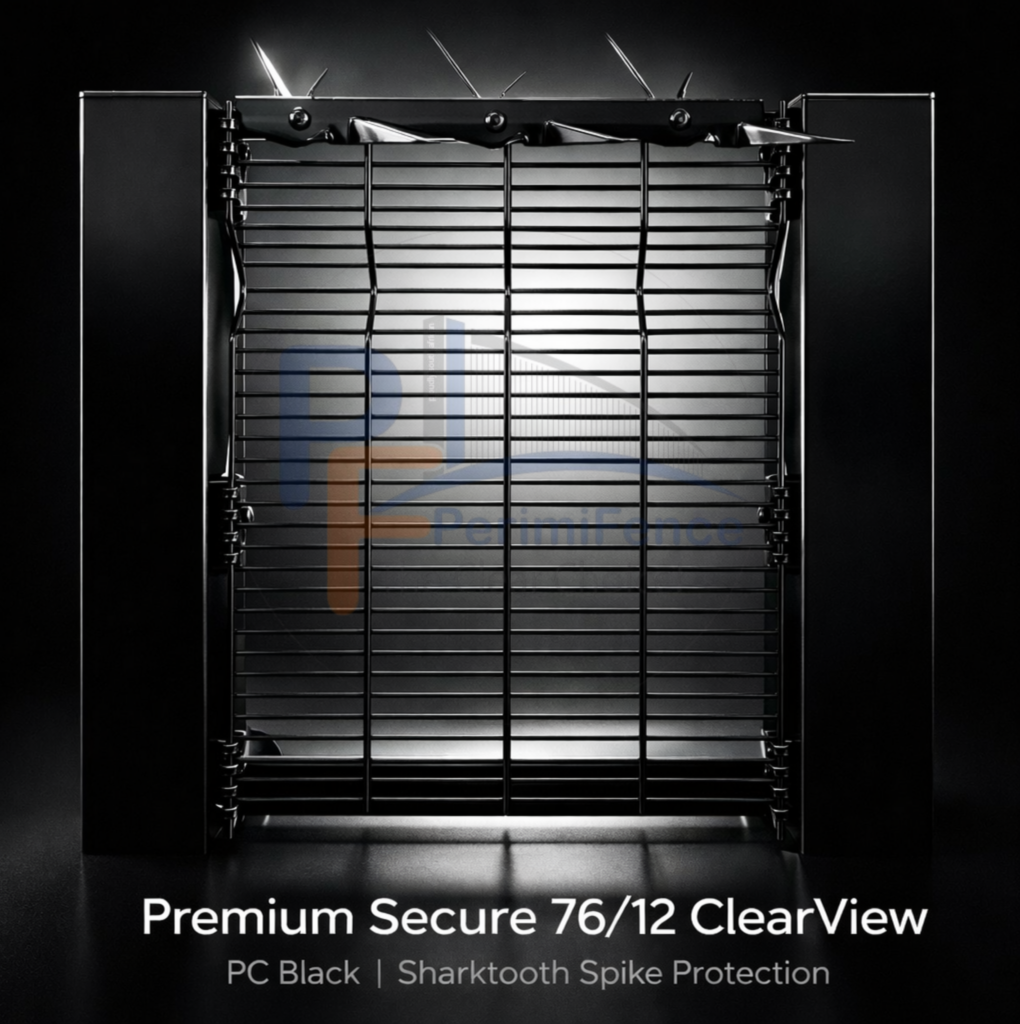 PerimiFence ClearView fence panel and steel work detail